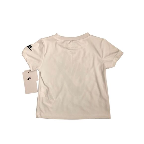 Nike Baby 2pc Dri-fit Tee and Shorts set Size 24M White/ Midnight Navy - Picture 5 of 8